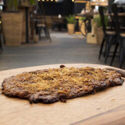 Peanut butter Banana Flat Bread