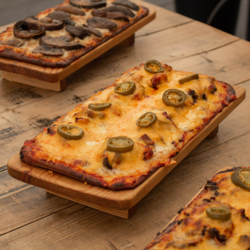 Chicken Mushroom BBQ Pizza